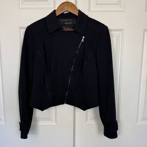 Focus 2000 Women’s Black Moto‎ Style Jacket Size 8